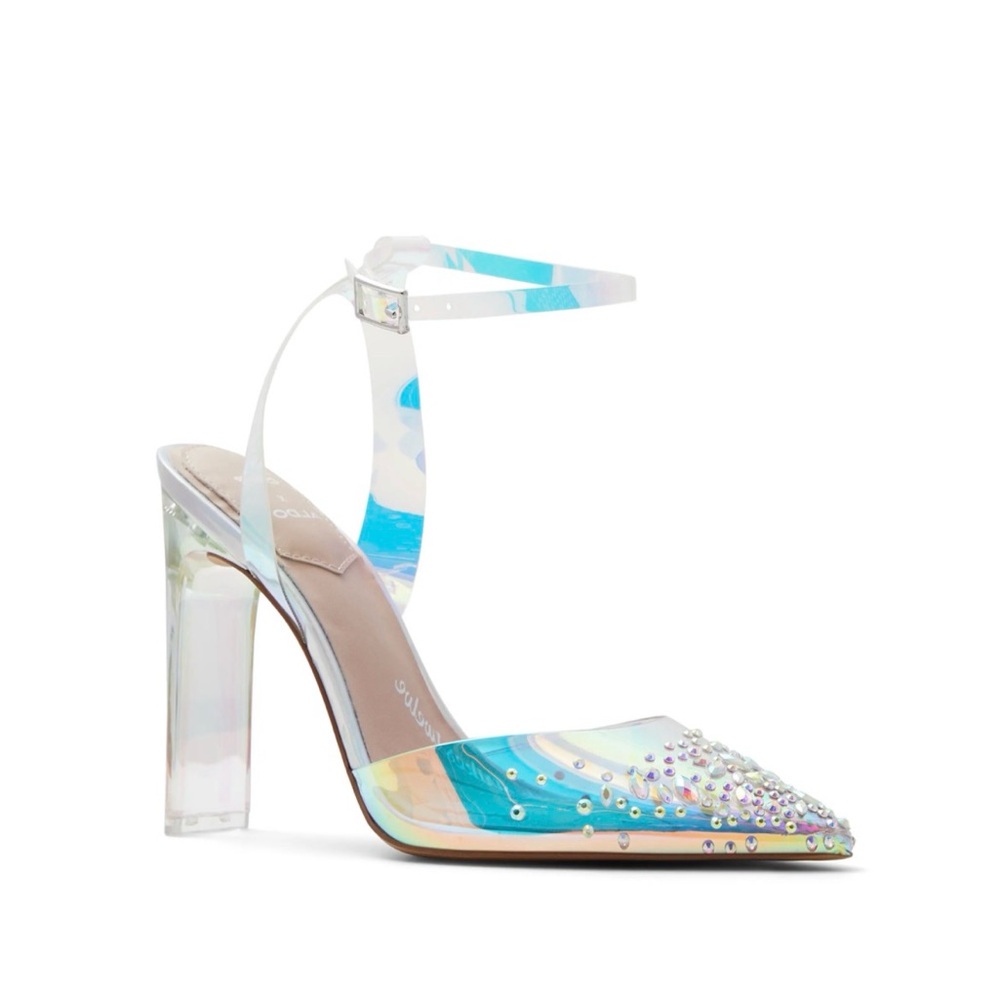 Disney & Aldo Women's Iridescent Studded Heels size 8 New in Box